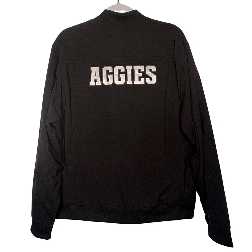 Adidas‎ Texas A&M Aggies Team Issued Sideline Anthem Bomber Jacket Mens XL Black
